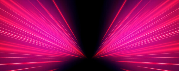 Abstract neon waves twist across a dark digital space. The flowing motion represents innovation and high-speed connectivity. A strong visual for future technology and data concepts.