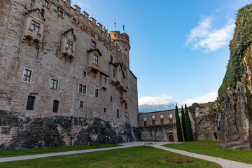 View of Buonconsiglio castle in Trento town