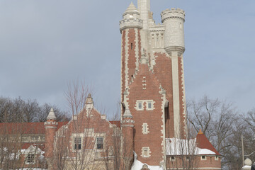 Obraz premium Casa Loma Carriage House & Stables, built 1906–1907 for Sir Henry Pellatt, designed by E.J. Lennox in Gothic Revival style, located at 330 Walmer Rd, Toronto