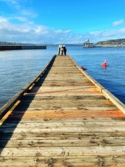 Fototapeta premium Gene Coulon Memorial Beach Park Autumn in Renton, near Seattle, Washington