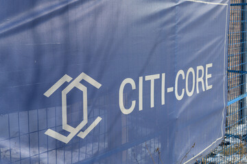 Obraz premium outdoor banner for Citi-Core, a Toronto-based construction and real-estate development group