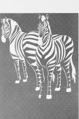 Fototapeta premium zebra stencil