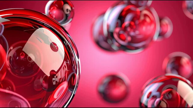 sage red raindrops, bubbles in motion, banner background backdrop