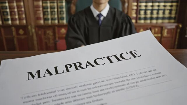 Judge tried for malpractice.