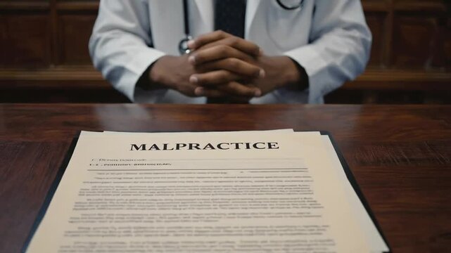 Doctor tried for malpractice.