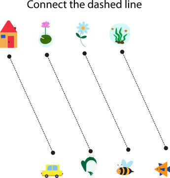 Diagonal Dash Left Slanted Line Practice