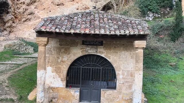 Plano detalle del humilladero del Santo Cristo en Tobera