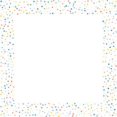 Colourful Confetti Polka Dot Border Frame
