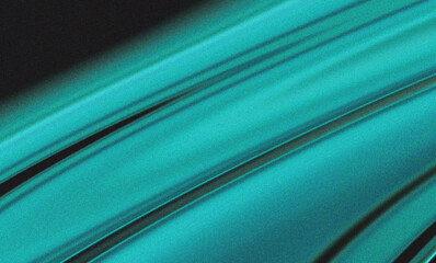 Obraz premium Deep teal grainy gradient background featuring a soft neon glow, vintage film noise and minimalist design element