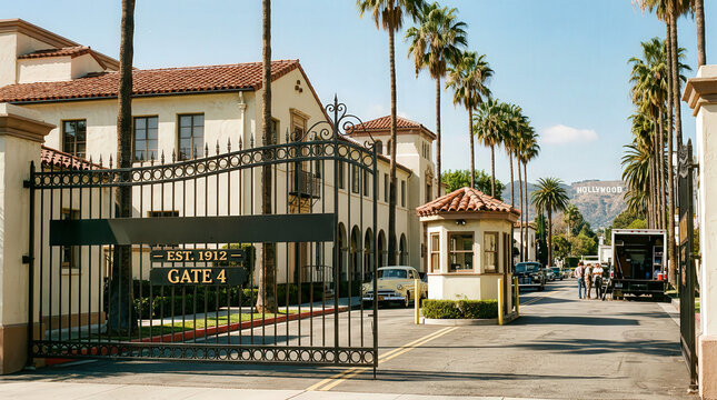 Gate at Film Studio