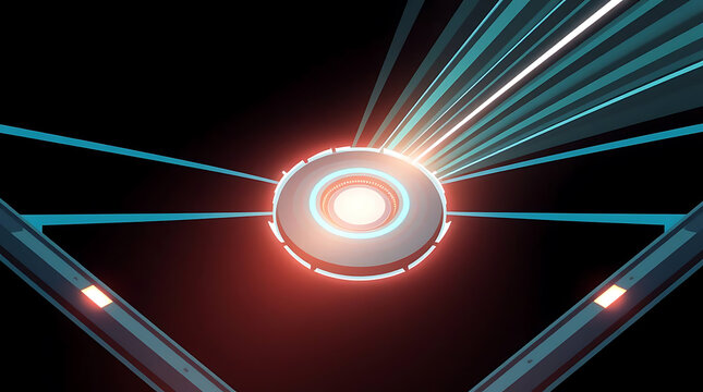 Glowing white orb with radiant light beams on black background, approximately 190 characters long title