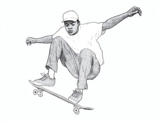 skateboarder doing tricks