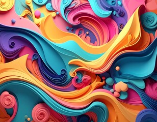 抽象的なカラフルなデザイン