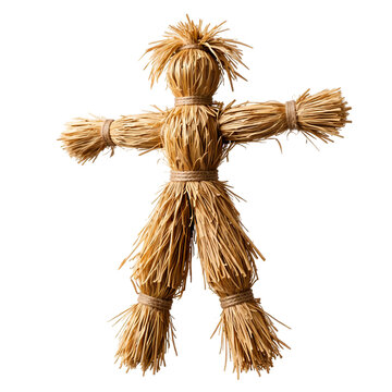 Straw Doll Isolated