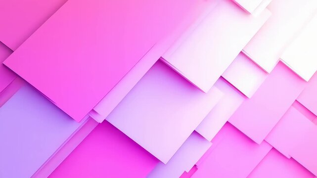 Pink Geometric Shapes: The image is an eye-catching design composed of overlapping geometric shapes in shades of pink, creating a sense of depth and visual interest. 