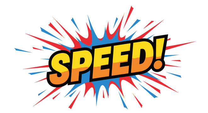 Speed Text Graphic with Motion Effect.