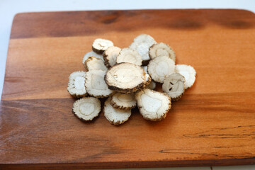 Fototapeta premium Dried sliced Angelica dahurica root