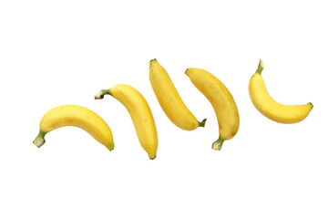 Banana fruit on white background. © Bowonpat