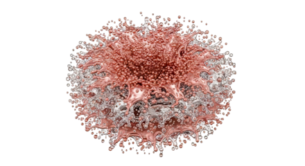 Liquid Splash with Bubbles