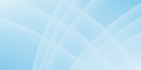 Obraz premium Abstract background featuring smooth and flowing blue wave shapes on a clean white backdrop. This minimalist and elegant design