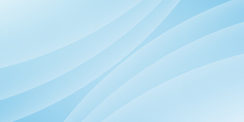 Fototapeta premium Abstract background featuring smooth and flowing blue wave shapes on a clean white backdrop. This minimalist and elegant design