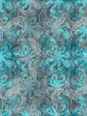 Vintage watercolor floral pattern background
