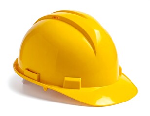Fototapeta premium Yellow Hard Hat - Essential Safety Gear for Construction Workers.