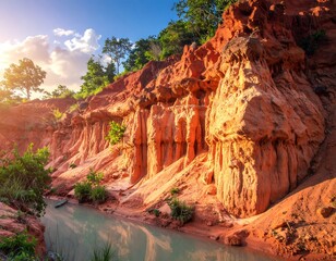Red Tsingy of Madagascar - A Striking Landscape of Erosion.