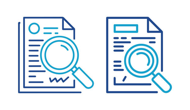Magnifying glass over documents highlighting important information