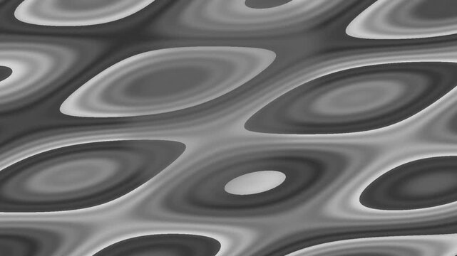 Abstract Patterns Forming Fluid Waves in Monochrome Movement