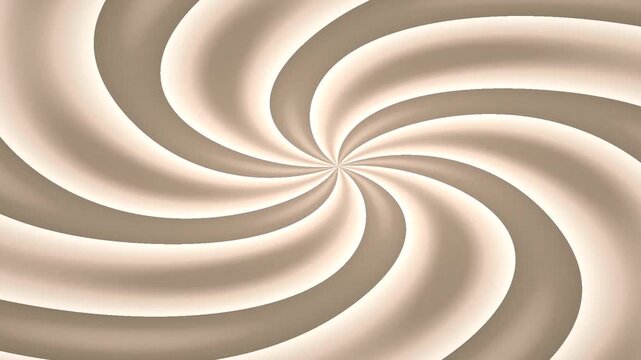 Abstract Spiral Light Pattern Generating Visual Movement In Soft Toned Interior