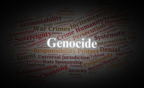 Genocide Studies Word Cloud. Core Concepts in Mass Atrocity Prevention and Justice