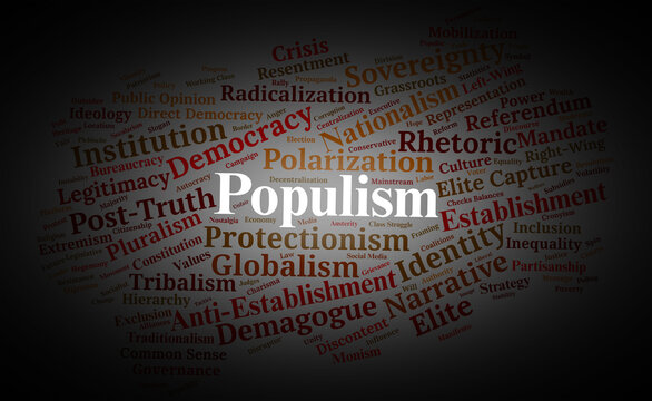 Populism Word Cloud. Key Concepts in Anti-Establishment Politics and Identity