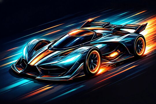 Carro de corrida Futurista