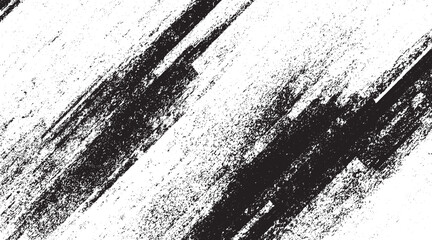 Obraz premium Abstract black brush strokes on white background design texture. Vector grunge brush strokes texture Vector striped pattern, grunge stripe seamless background, black and white brush strokes. grungy 