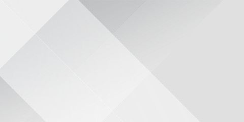 Fototapeta premium White and grey color gradient abstract polygon pattern on gray background