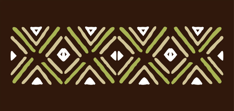 Illustration of a motif in an ethnic style. Art alluding to indigenous culture.