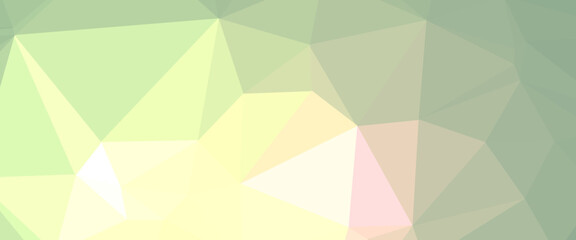 Obraz premium Light Green, Yellow vector abstract mosaic background. Shining polygonal illustration, which consist of triangles. Template for cell phone's backgrounds.
