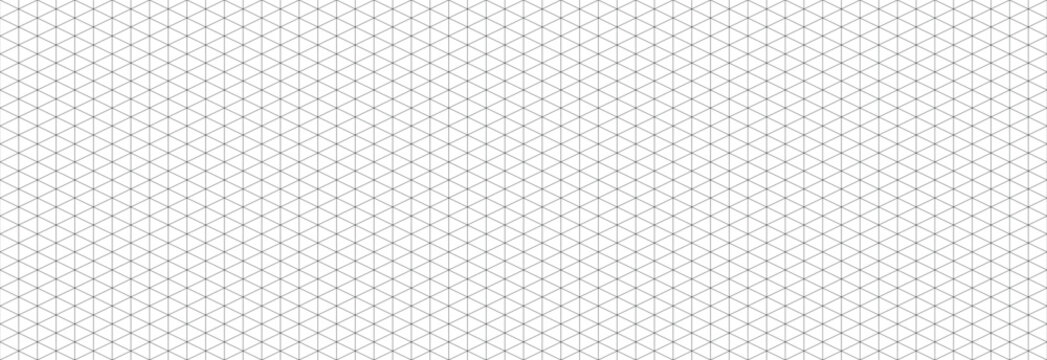 black seamless isometric grid paper linear triangular 