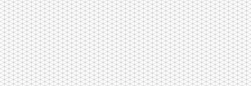 black seamless isometric grid paper linear triangular