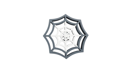 3D Rendered Spider Web Object