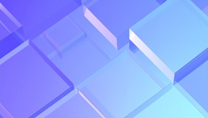 Abstract background design, composition with glass cubes, 3d render