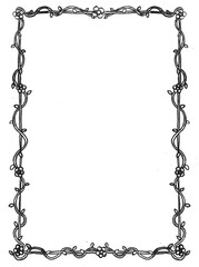 amazing manual drawing decorative frame in papper for your underground art