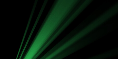 Fototapeta premium Abstract black and green are light with black the gradient is the surface with templates metal texture. Realistic spotlights for lighting. Bright green starburst light explosion on black background