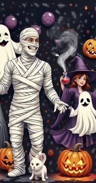 navida, decoraciones, vacaciones, alumbrado, l&aacute;mpara, mercado, arte, celebraciones, moreno, fuego, m&uacute;sica, souvenir, buj&iacute;a, halloween, calabaza, oto&ntilde;al, noche, vector, horror, anaranjada, ilustraci&oacute;n,