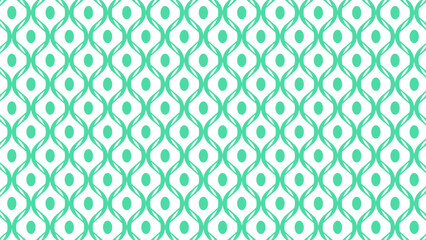 Obraz premium vector seamless pattern with floral elements green blue ornament
