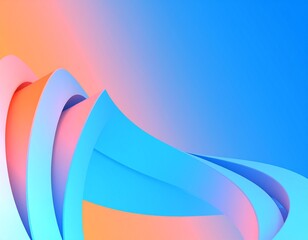 Abstract minimalist background design, 3d render
