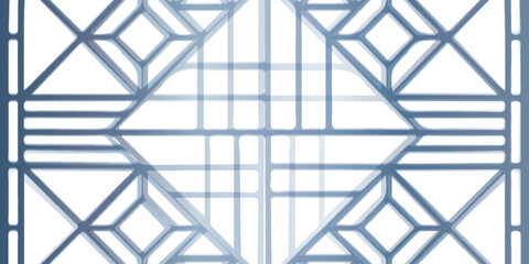 Geometric Abstract Pattern With Interlocking Lines In Soft Blue Tones For Modern Design And Decor