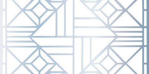 geometric abstract pattern featuring interlocking lines in soft blue hues. Ideal for backgrounds, wallpapers, textiles, and modern decor projects. Clean, minimalist,