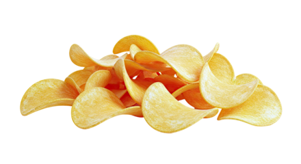 Pile of Potato Chips